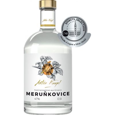 Anton Kaapl Meruňkovice 47% 0,5 l (holá láhev) – Zboží Mobilmania