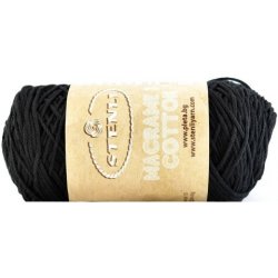 Příze Stenli Macrame Cotton černá