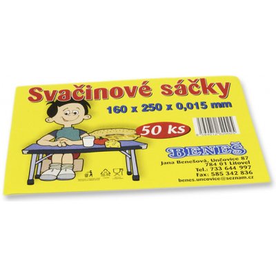Sáčky 16x25cm- 50ks-svačinové, MI – Zboží Mobilmania