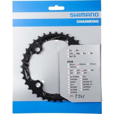 převodník 36z Shimano Deore FC-T521 3x10 4 díry – Sleviste.cz