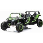 Mamido elektrické autíčko Buggy UTV čtyřmístné 24V nafukovací kola zelená – Zbozi.Blesk.cz