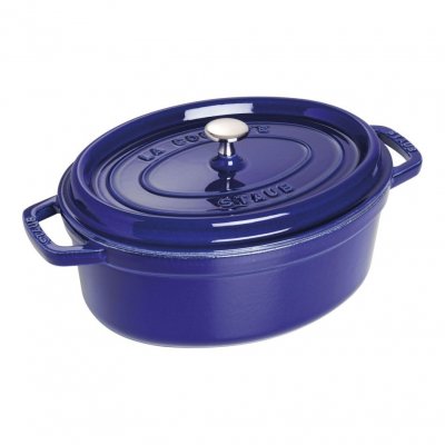 Staub Cocotte hrnec oválný 29 cm 4,2 l tmavě modrý – Zboží Dáma