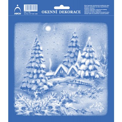 Vánoční adhezní nálepky na okna 50x14cm Vločky – Hledejceny.cz