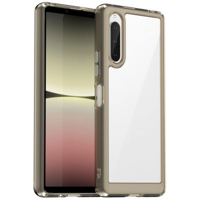 Pouzdro PROTEMIO 59021 CRYSTAL Ochranný kryt pre Sony Xperia 10 V šedý