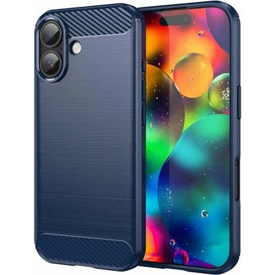 Carbon obal, iPhone 17, modrý – Zboží Mobilmania