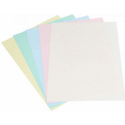 Barevný kopírovací papír duha 5 barev pastel A3 80 g 100 listů