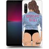 Pouzdro a kryt na mobilní telefon Sony Pouzdro Picasee silikonové Sony Xperia 10 IV 5G - Crossfit girl - nickynellow černé