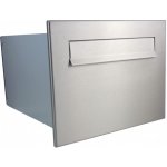 1x poštovní schránka B-24 k zazdění do sloupku + čelní deska bez jmenovky - NEREZ / šedá – Hledejceny.cz