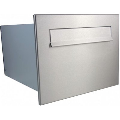 1x poštovní schránka B-24 k zazdění do sloupku + čelní deska bez jmenovky - NEREZ / šedá – Hledejceny.cz