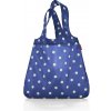 Nákupní taška a košík Reisenthel Mini Maxi Shopper dark blue, light green dots