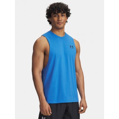 Under Armour UA LEFT Chest cut off tank1329286-402 modrá – Hledejceny.cz