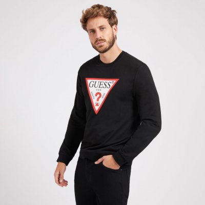 GUESS AUDLEY CN FLEECE M2YQ37K6ZS1-JBLK Černá – Zbozi.Blesk.cz