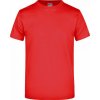 Pánské Tričko James Nicholson pánské základní triko ve vysoké gramáži bez bočních švů červená rajčatová