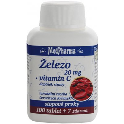 MedPh Železo 20mg+vit.C 107 tablet – Zboží Mobilmania