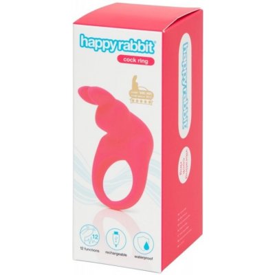 Happy Rabbit Rechargeable Vibrating Rabbit Cock Ring Pink