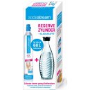 SodaStream CO2 425g + skleněná láhev Crystal/Penguin 0,6l