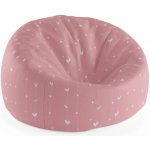 Sablio sedací vak Cocoon Asymetrická srdíčka 115 x 75 cm x 45 cm – Sleviste.cz