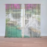 Záclony Černobílý vodopád: 2 ks - 150x250 cm - Sablio – Hledejceny.cz