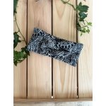 Jsem máma Čelenka s uzlem Merino Grafitová mandala – Zboží Dáma