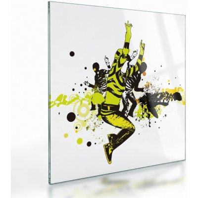 Skleněný obraz - Street dance, jednodílný 30x30 cm na skle – Hledejceny.cz