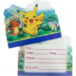 Pozvánka na narozeniny 10ks Pokémon Pikatchu - Cakesicq – Zboží Dáma