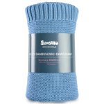 Sensillo Dětská deka Bambusovo bavlněná Modrá – Sleviste.cz