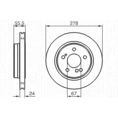 Brzdový kotouč BOSCH 0 986 479 133 – Sleviste.cz