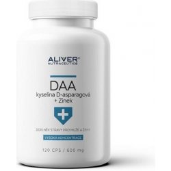 KIWU WUKI DAA kyselina D-asparagová + Zinek 600 mg 120 kapslí