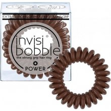 Invisibobble Power Pretzel Brown, 3 kusy - power vlasové gumičky hnědé