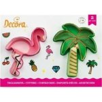 Plameňák a palma plastové vykrajovátko set 2 ks Decora – Hledejceny.cz