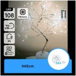 Aigostar LED Vánoční dekorace 108xLED/3xAA/8 funkcí 45cm studená bílá B10303Y1Y – Hledejceny.cz