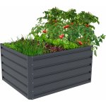 Vyvýšený záhon G21 Daisy 100 x 80 x 52 cm plechový antracitový – Sleviste.cz