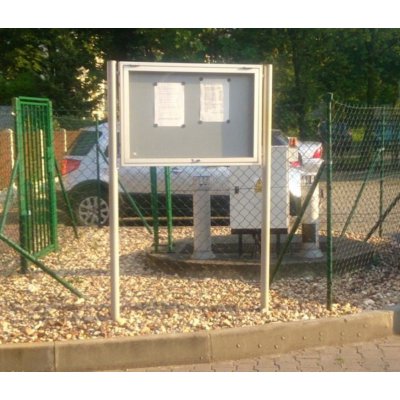 Expoint venkovní vitrína GEX01 jednostranná 10 x A4, 122 x 73 x 6,9 cm, 195 cm – Zboží Živě