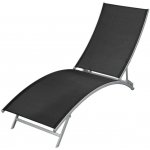 vidaXL ocel a textilen černá 48011 – Zboží Dáma