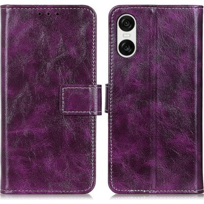 VSECHNONAMOBIL 77130 RETRO Peněženkový obal Sony Xperia 10 VI fialový – Zboží Živě