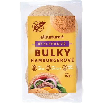 ALLNATURE Bezlepková hamburgerová bulka 140 g – Hledejceny.cz