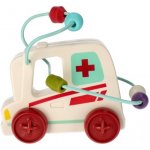 Bam Bam Baby auto sanitka na setrvačník labyrint motorický s korálky plast – Zboží Mobilmania
