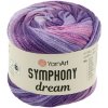 Příze YarnArt Symphony Dream 3113 fialová s růžovou