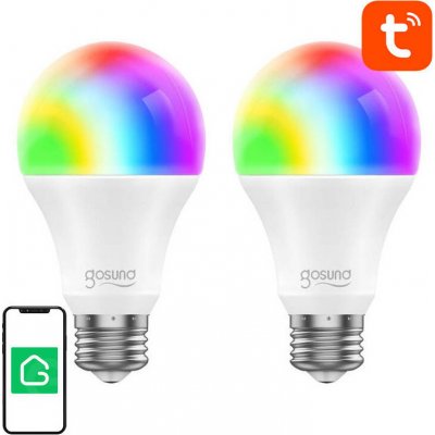 GOSUND Smart LED žárovka E27 8W RGB WB4 WiFi Tuya sada 2ks – Hledejceny.cz