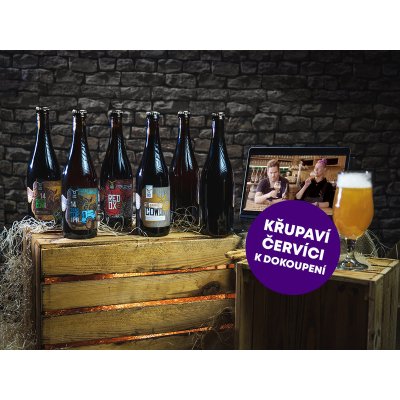 Domácí degustace piva s pivovarem Zlatá Kráva balíček Pivní speciály bedna 6 druhů piva – Zbozi.Blesk.cz