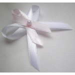 Bílo - světle růžový vývazek (malý) – Zboží Dáma