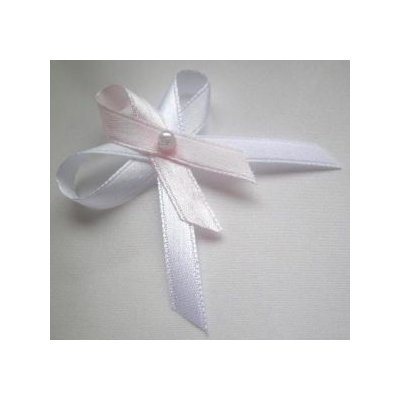 Bílo - světle růžový vývazek (malý) – Zboží Dáma