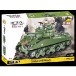 COBI 2570 World War II Americký střední tank Sherman M4A3 – Zboží Dáma