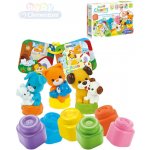 Clementoni CLEMMY Set baby kostky gumové vonící + knížka domácí zvířátka – Zboží Živě