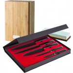 Sada nožů G21 Damascus Premium v bambusovém bloku, Box, 5 ks + brusný kámen – Zboží Mobilmania