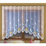 Forbyt Dětská kusová záclona EMANUEL bílá s barevným vzorem motýlů, výška 150 cm x šířka 300 cm (na okno) – Zboží Mobilmania