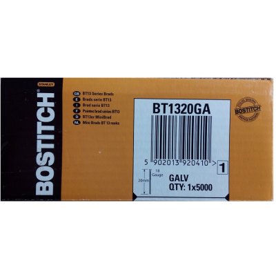 Bostitch hřebíčky BT13 - 20mm pozink 5.000ks v bal. BT1320GA – HobbyKompas.cz