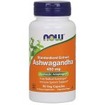 NOW Foods Ashwagandha Vitánie snodárná extrakt 450 mg 90 rostlinných kapslí – Hledejceny.cz