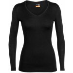 Icebreaker Wmns 200 Oasis LS V black Snow Stripe – Zboží Dáma