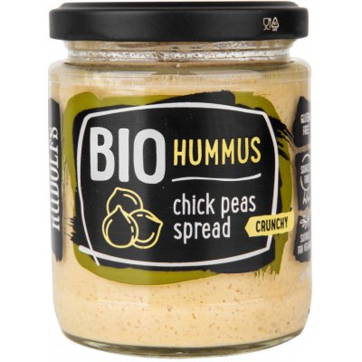 Rudolfs Bio Hummus Pomazánka cizrnová křupavá 230 g – Sleviste.cz